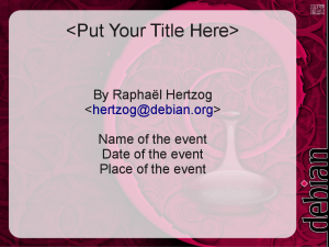 OpenOffice.org Impress Template for Debian Presentations